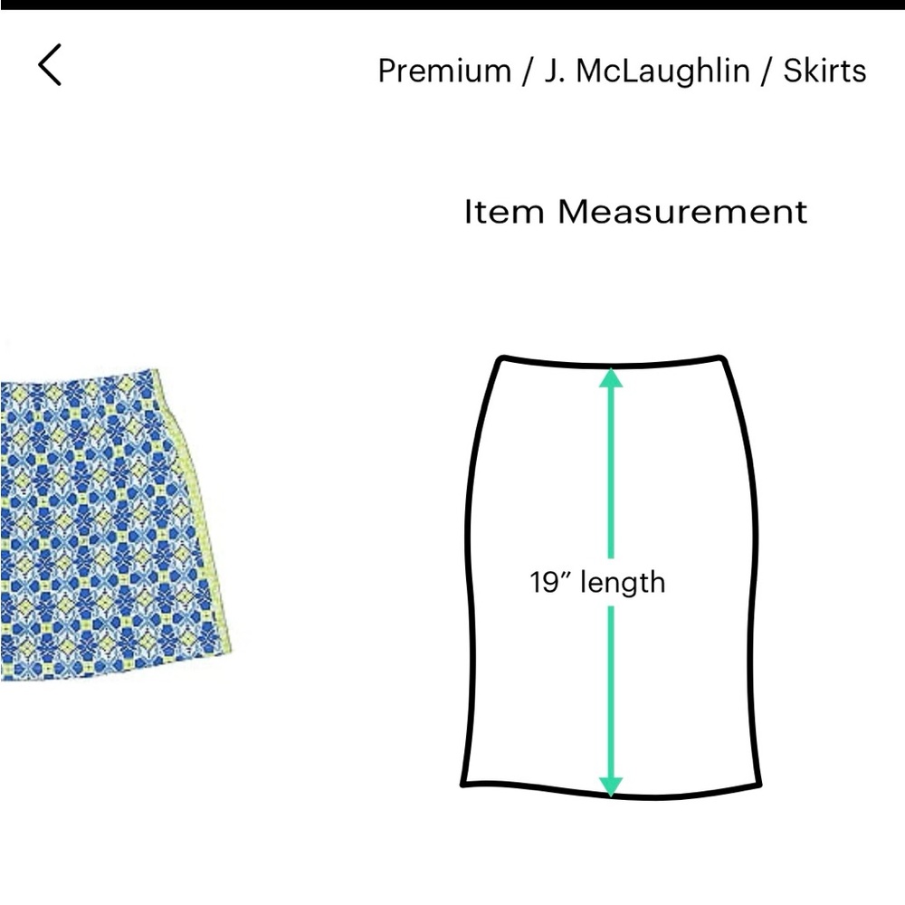 J McLaughlin Women’s S/ Pull On Skort Skirt Catalina Cloth Blue Golf Tennis - Picture 3 of 9